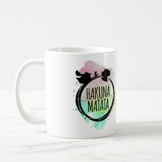 Mug Aquarelle de Hakuna Matata (Gauche)