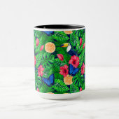 Mug Aquarelle de jardin toucan et tropical (Centre)