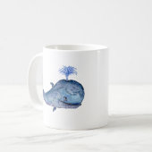 Mug Aquarelle de la Baleine bleue (Devant gauche)