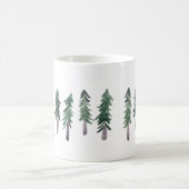 Mug Aquarelle de la forêt de pins (Centre)