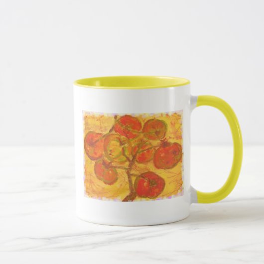 Mug aquarelle de la grappe de tomates (Droite)