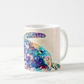 Mug Aquarelle de la tortue de mer d'Hawaï (Devant droit)