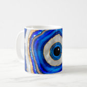 Mug Aquarelle de l'oeil malin et or (Devant gauche)