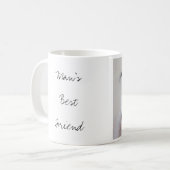 Mug Aquarelle de Lurcher avec le texte "du meilleur (Devant gauche)