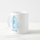 Mug Aquarelle de mer Aqua Côte Bleue (Devant gauche)
