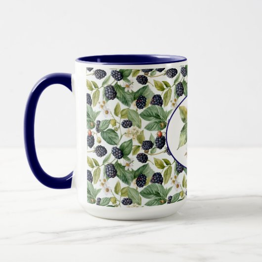 Mug Aquarelle de mûre Blackberry (Gauche)