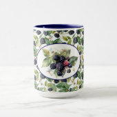 Mug Aquarelle de mûre Blackberry (Centre)