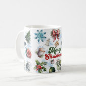 Mug Aquarelle de Noël (Devant gauche)