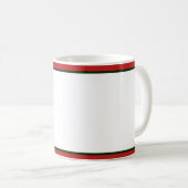 Mug Aquarelle de Noël avec couronne personnalisée (Devant droit)