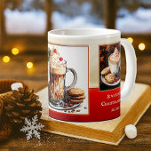 Mug Aquarelle de Noël Cute Lazy