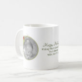 Mug Aquarelle de Noël Elégante verdure Holly Berry (Devant gauche)