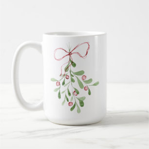 Mug Aquarelle de Noël Mistletoe