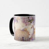 Mug Aquarelle de Noël violet (Devant gauche)