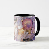 Mug Aquarelle de Noël violet (Devant droit)