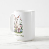 Mug Aquarelle de Pâques - Lump & Fleurs (Devant gauche)