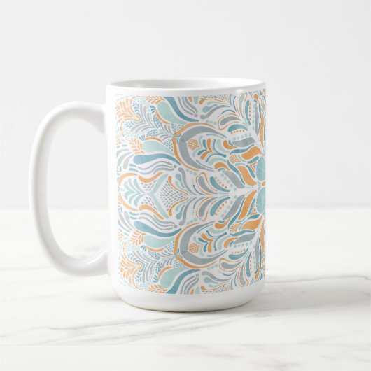 Mug Aquarelle de plage de Mandala (Gauche)