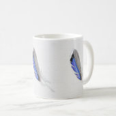Mug Aquarelle de plume de canard de Mallard (Devant droit)