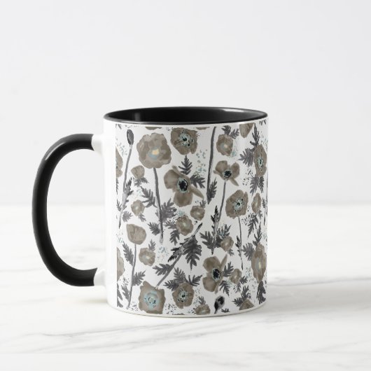Mug Aquarelle de Poppiy Floral (Gauche)