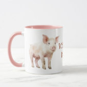 Mug Aquarelle de porcelet (Gauche)