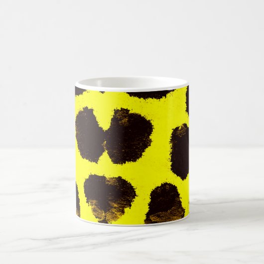 Mug Aquarelle de Poster de animal Abstrait Leopard (Centre)