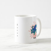Mug aquarelle de poulpe heureuse (Devant droit)