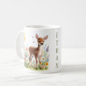 Mug Aquarelle de printemps - Mouche d'enfant (Devant gauche)