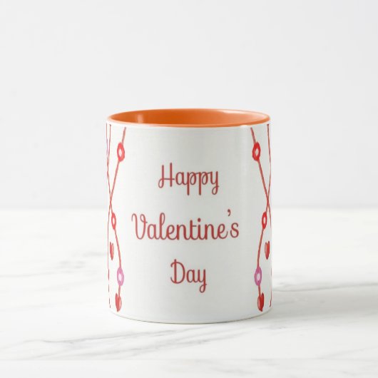 Mug Aquarelle de Saint-Valentin Design-23223 (Centre)