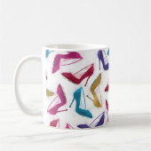 Mug Aquarelle de talons haute or moderne (Gauche)