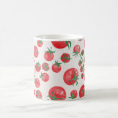 Mug Aquarelle de tomate Monogramme méditerranéen initi (Centre)