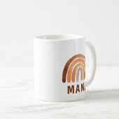 Mug Aquarelle de ton terrestre Boho Mama (Devant droit)