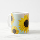 Mug Aquarelle de tournesol (Devant gauche)