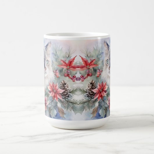 Mug Aquarelle de vacances Tabby (Centre)
