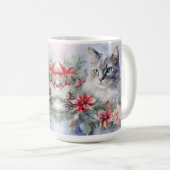Mug Aquarelle de vacances Tabby (Devant droit)