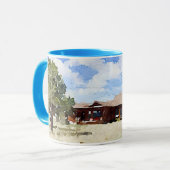 Mug Aquarelle de vie à domicile unique (Devant gauche)