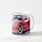 Mug Aquarelle de voiture (Devant droit)