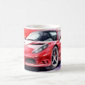 Mug Aquarelle de voiture (Centre)