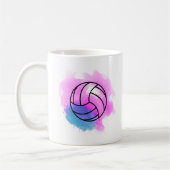 Mug Aquarelle de volleyball (Gauche)