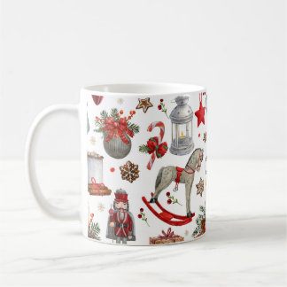 Mug Aquarelle décoration de noël motif