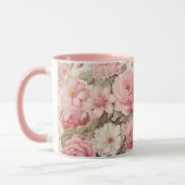 Mug Aquarelle délicate Roses roses roses et fleurs de  (Gauche)