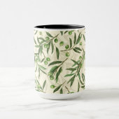 Mug Aquarelle des branches d'olive (Centre)