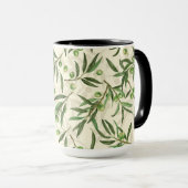 Mug Aquarelle des branches d'olive (Devant droit)