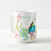 Mug Aquarelle des fleurs de printemps (Devant gauche)
