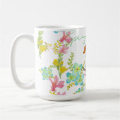 Mug Aquarelle des fleurs de printemps (Gauche)