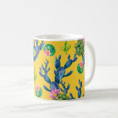 Mug Aquarelle dessinée à la main avec cactus et (Devant droit)