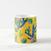 Mug Aquarelle dessinée à la main avec cactus et (Centre)