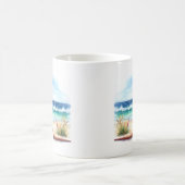 Mug Aquarelle d'été Kangaroo sur la plage (Centre)