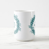 Mug Aquarelle d'eucalyptus verdure couronne (Centre)