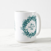 Mug Aquarelle d'eucalyptus verdure couronne (Devant droit)