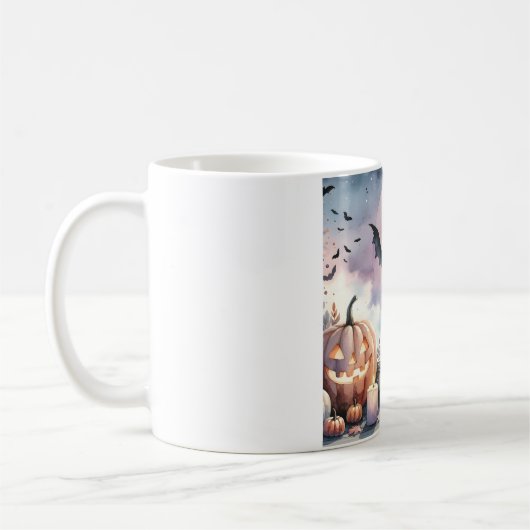 Mug Aquarelle d'Halloween (Gauche)