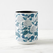 Mug Aquarelle d'hydrangée blanche (Centre)